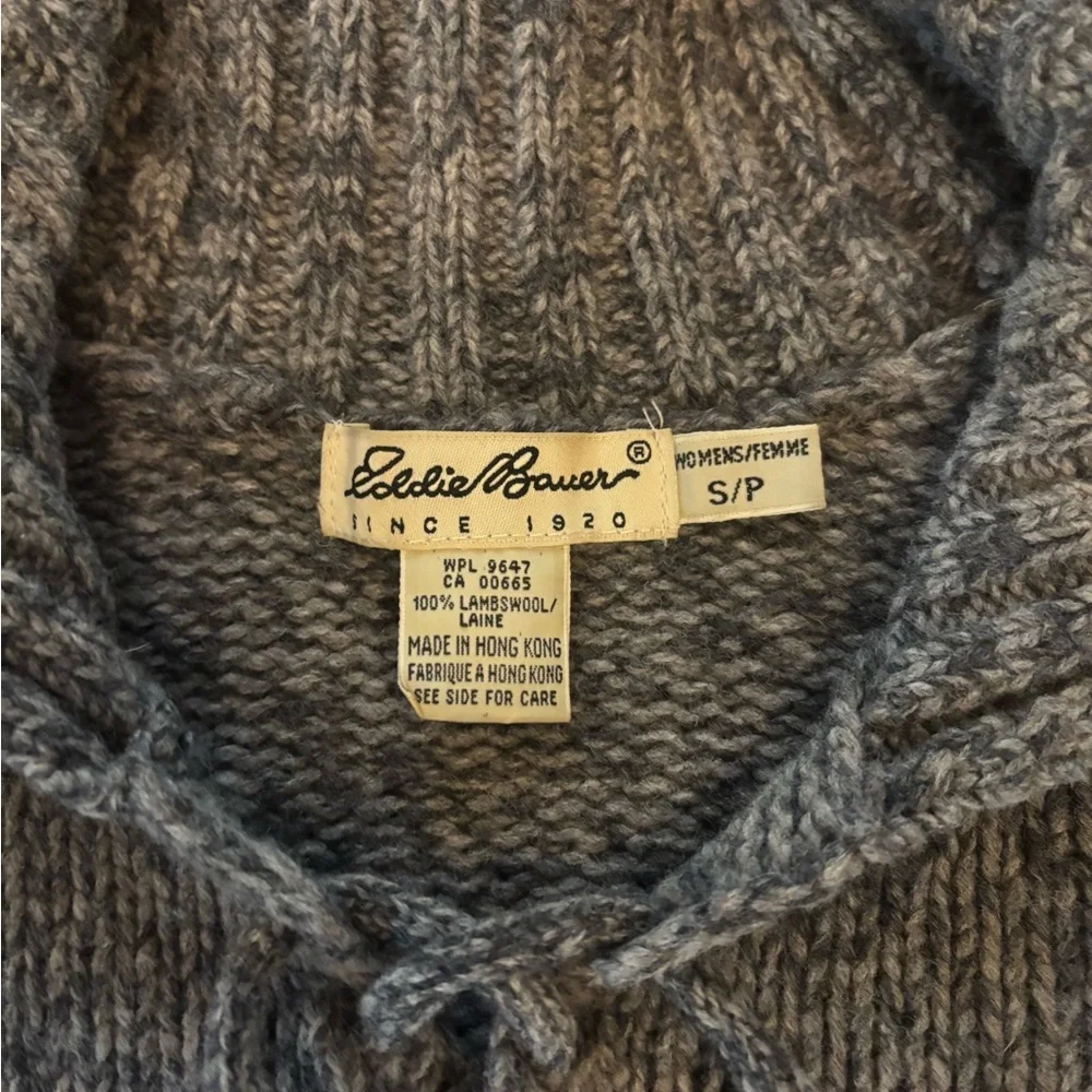 Eddie Bauer Gray Knit Sweater - Picture 4 of 4